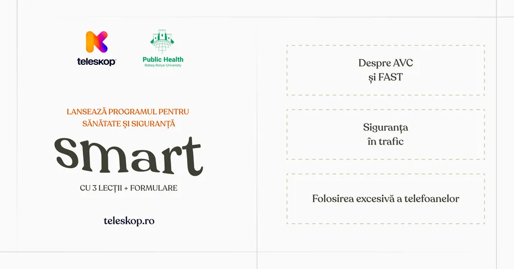 Programul SMART pentru școli. Trei lecții pentru sănătate și siguranță