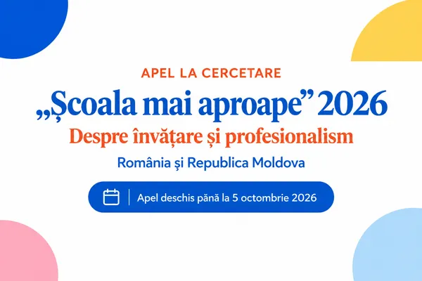 Apel comun pentru școlile din România și Republica Moldova: cum percep elevii legătura dintre învățare și conceptul de a fi bun profesionist? (acord de parteneriat în articol)